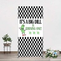 Aperturee Big Dili Turning One Plaid Birthday Rectangle Backdrop, 1.6x4ft (50x120cm), 98.18 USD, arch backdrop kit, JWGD6Q03CF-AJ