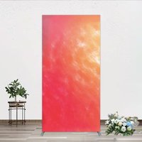 Aperturee Abstract Watercolor Gradient Rectangle Backdrop, Red and Orange Sunset Style Birthday Party Photo Background