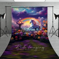 Aperturee Wonderland Colorful Unicorn Cake Smash Sweep Backdrop, 5 x 7 ft (1.5 x 2.1 m), 42 USD, sweep backdrops, LRSD1K77-D