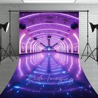 Aperturee Dynamic Purple Lighted Dance Hall Sweep Backdrop, 5 x 7 ft (1.5 x 2.1 m), 42 USD, sweep backdrops, LRSD1K83-D
