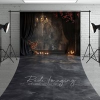 Aperturee Medieval Black Dark Room Candle Light Sweep Backdrop, 5 x 7 ft (1.5 x 2.1 m), 42 USD, sweep backdrops, LRSD1K85-D
