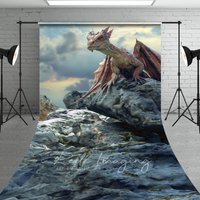 Aperturee Cloud Rocks Welsh Dragon Natural Scene Sweep Backdrop, 5 x 7 ft (1.5 x 2.1 m), 42 USD, sweep backdrops, LRSD1K88-D