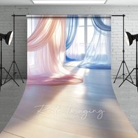 Aperturee Red Blue Soft Flowy Drapery Maternity Sweep Backdrop, 5 x 7 ft (1.5 x 2.1 m), 42 USD, sweep backdrops, LRSD1K93-D