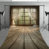 Aperturee Beige Curtain Window Bamboo Forest Scene Sweep Backdrop, 5 x 7 ft (1.5 x 2.1 m), 42 USD, sweep backdrops, LRSD2K15-D