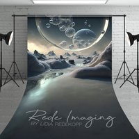 Aperturee Mysterious Galactic Bubbles Fine Art Sweep Backdrop, 5 x 7 ft (1.5 x 2.1 m), 42 USD, sweep backdrops, LRSD2K65-D