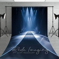 Aperturee Spotlight Dark Model Runway T Stage Sweep Backdrop, 5 x 7 ft (1.5 x 2.1 m), 42 USD, sweep backdrops, LRSD2K73-D