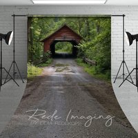 Aperturee Summer Covered Bridge Natural Forest Sweep Backdrop, 5 x 7 ft (1.5 x 2.1 m), 42 USD, sweep backdrops, LRSD2K97-D
