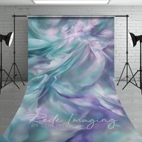 Aperturee Green Purple Pastel Oil Painting Sweep Backdrop, 5 x 7 ft (1.5 x 2.1 m), 42 USD, sweep backdrops, LRSD3K36-D
