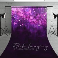 Aperturee Abstract Pink Stars Fine Art Sweep Photo Backdrop, 5 x 7 ft (1.5 x 2.1 m), 42 USD, sweep backdrops, LRSD4K43-D
