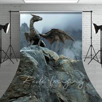 Aperturee Fantasy Fairy Tale Black Magic Dragon Sweep Backdrop, 5 x 7 ft (1.5 x 2.1 m), 42 USD, sweep backdrops, LRSD4K56-D
