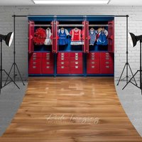 Aperturee Cheerleader Locker Room Sweep Photography Backdrop, Realistic Dressing Area Studio Background