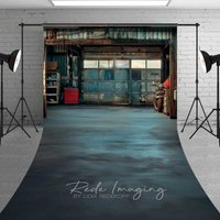 Aperturee Grunge Garage Interior Sweep Backdrop Industrial Studio Floor Prop Urban Decoration Professional Photography Rubber Floor Mat