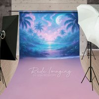 Aperturee Tropical Midnight Lake Natural Scene Sweep Backdrop, 5 x 7 ft (1.5 x 2.1 m), 42 USD, sweep backdrops, LRSD8K18-D