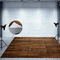 Aperturee Old Style Brown Wood Fabric Floor Backdrop For Photo, 5X3FT(1.5X1M), 41.2 USD, fabric floor backdrops, MATLRHD6K94-E