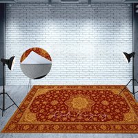 Aperturee Floral Burgundy Baroque Photo Fabric Floor Backdrop, 5X3FT(1.5X1M), 41.2 USD, fabric floor backdrops, MATLRHD7K03-E