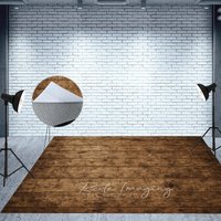 Aperturee Wood Brown Black Dot Fabric Floor Backdrop For Photo, 5X3FT(1.5X1M), 41.2 USD, fabric floor backdrops, MATLRHD7K57-E