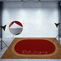 Aperturee Marroon Oval Rug Fabric Floor Backdrop For Photo, 5X3FT(1.5X1M), 41.2 USD, fabric floor backdrops, MATLRHD7K82-E