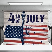 Aperturee 4th Of July Wooden American Flag Holiday Backdrop, 3X2FT(1MX0.6M), 14 USD, independence day backdrops, NYHD11430486-M