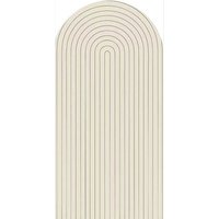 Aperturee Solid Color Boho Stripe Arch, Minimalist Backdrop for Birthday Baby Shower, Neutral Tone Photo Booth Decor, 1.6x4ft (50x120cm)