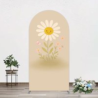 Aperturee Sweet Flower Butterfly Happy Birthday Arch Backdrop, 1.6 x 4 ft (0.5 x 1.2 m), 98.18 USD, arch backdrop kit, XQGD1X52-AJ