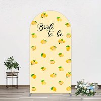 Aperturee Sweet Lemons Bride To Be Celebration Arch Backdrop, 1.6 x 4 ft (0.5 x 1.2 m), 98.18 USD, arch backdrop kit, XQGD1X55-AJ