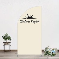 Aperturee Simple Vibe Western Region Birthday Half Moon Arch Backdrop, 1.6 x 4 ft (0.5 x 1.2 m), 98.18 USD, arch backdrop kit, XQGD1X58YL-AJ