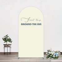 Aperturee First Trip Around The Sun Birthday Arch Backdrop, 1.6 x 4 ft (0.5 x 1.2 m), 98.18 USD, arch backdrop kit, XQGD1X60-AJ