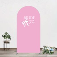 Aperturee Pink Bride To Be Bow Bridal Shower Arch Backdrop, 1.6 x 4 ft (0.5 x 1.2 m), 98.18 USD, arch backdrop kit, XQGD1X82-AJ