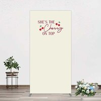 Aperturee She Is The Cherry On Top Bridal Shower Rectangle Backdrop, 1.6x4ft (50x120cm), 98.18 USD, arch backdrop kit, XQGD1X89CF-AJ