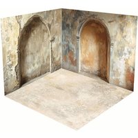 Aperturee Beige Retro Shabby Stone Arch Photo Room Set Backdrop | Photoshoot Background | Photo Booth Background | Best Background Photoshoot