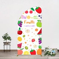 Aperturee Two Tti Frutti Such A Cutie Birthday Half Moon Arch Backdrop, 1.6 x 4 ft (0.5 x 1.2 m), 98.18 USD, arch backdrop kit, YMGD1Z89YL-AJ