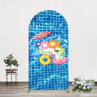 Aperturee Summer Splashing Swimming Pool Party Arch Backdrop, 1.6 x 4 ft (0.5 x 1.2 m), 98.18 USD, arch backdrop kit, YMGD1Z90-AJ