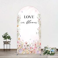 Aperturee Floral Love In Bloom Sweet Wedding Arch Backdrop, 1.6 x 4 ft (0.5 x 1.2 m), 98.18 USD, arch backdrop kit, YMGD1Z95-AJ