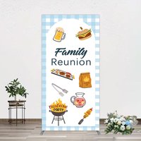 Aperturee Summer Picnic Barbecue Family Reunion Rectangle Backdrop, 1.6 x 4 ft (0.5 x 1.2 m), 98.18 USD, arch backdrop kit, YMGD2Z27CF-AJ