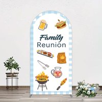 Aperturee Summer Picnic Barbecue Family Reunion Arch Backdrop, 1.6 x 4 ft (0.5 x 1.2 m), 98.18 USD, arch backdrop kit, YMGD2Z27-AJ