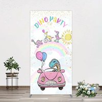 Aperturee Lovely Cartoon Sunny Rainbow Birthday Rectangle Backdrop, 1.6 x 4 ft (0.5 x 1.2 m), 98.18 USD, arch backdrop kit, YMGD2Z66CF-AJ