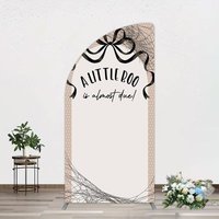 Aperturee Little Boo Almost Due Spider Web Half Moon Arch Backdrop, 1.6 x 4 ft (0.5 x 1.2 m), 98.18 USD, arch backdrop kit, YMGD2Z72YL-AJ