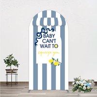 Aperturee Can't Wait to Squeeze You Arch Backdrop, Main Squeeze Lemon Themed Baby Shower, Summer Citrus Party Decor, 1.6x4ft (50x120cm)