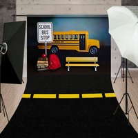 Aperturee Classic Bus Stop Back To School Photo Sweep Backdrop, 5 x 7 ft (1.5 x 2.1 m), 42 USD, sweep backdrops, YMSD2Z37-D