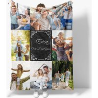 Aperturee We Love You Custom Baby Name Family Photo Blanket | Get Photo Blanket | Custom Blanket With Pictures | Memorial Blankets With Pictures