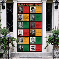 Aperturee Black History Month Door Cover Professional Historical Quote Event Prop
