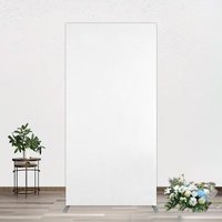 Aperturee Simple Solid Color White Theme Party Rectangle Backdrop, 1.6 x 4 ft (0.5 x 1.2 m), 98.18 USD, arch backdrop kit, ZYGD1K52CF-AJ
