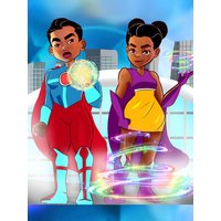 Superheroes Print