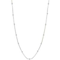 Spero London Women's Bead Chain Sterling Silver Satellite Necklace