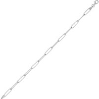 Sterling Silver Rectangular Large Chain Bracelet
