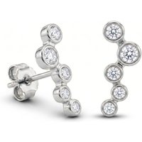 Star Cluster Stud Earrings Sterling Silver