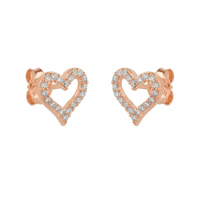 Heart Sterling Silver Stud Earrings