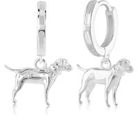 Border Terrier Silver Earrings