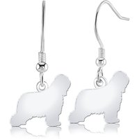 Briard Silhouette Silver Earrings
