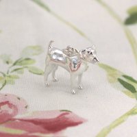 Jack Russell Silver Charm